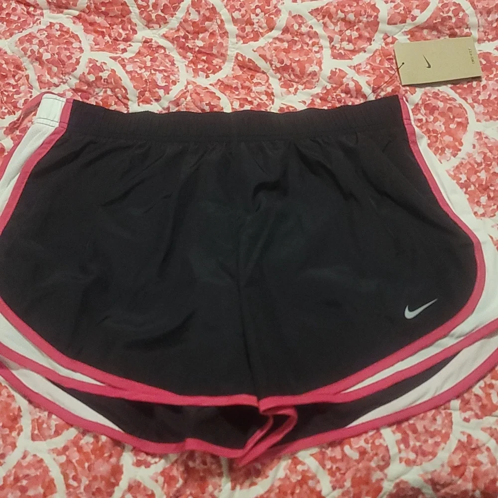 Nike Tempo Women's Running Shorts: BLACK/WHITE/PINK: NWT: XL